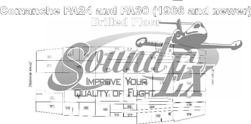 PP-12DFL Comanche PA-24/30 (up to 1963) Drilled Floor Pieces