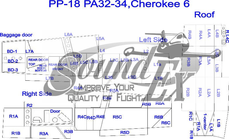 PP-18 Cherokee 6 Senaca Lance Saratoga PA-32, PA-34