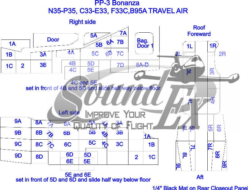 PP-03D Bonanza N35-P35, C33-E33, F33C