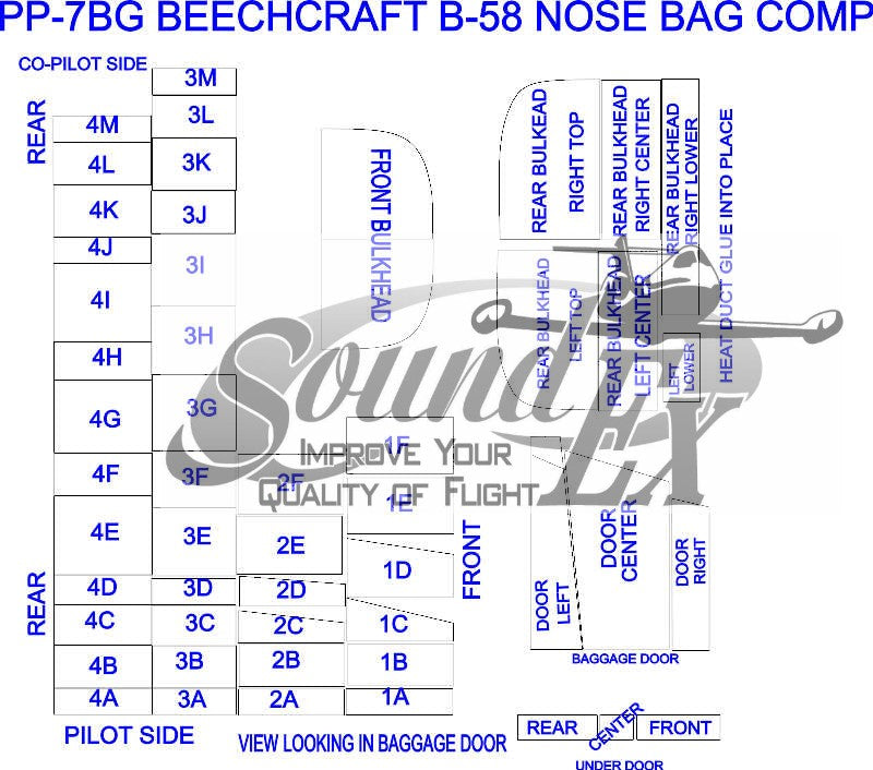 PP-07BG Baron 58 Nose Baggage Compartment