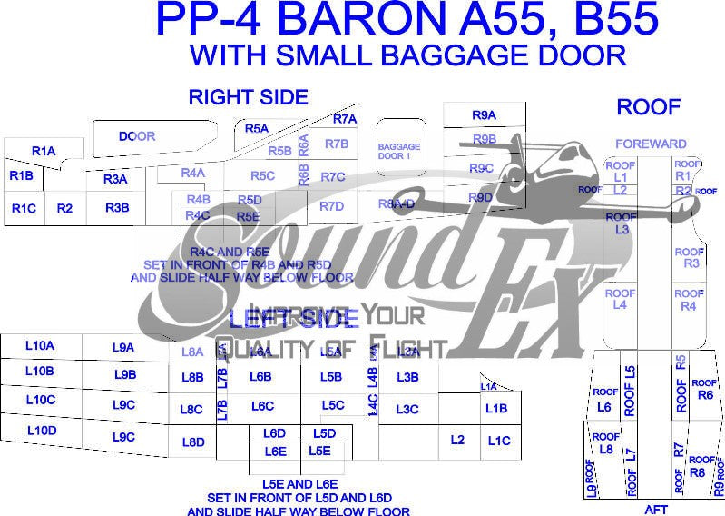 PP-04D Bonanza/Baron S35-V35/F33/A55-B55 includes Belly